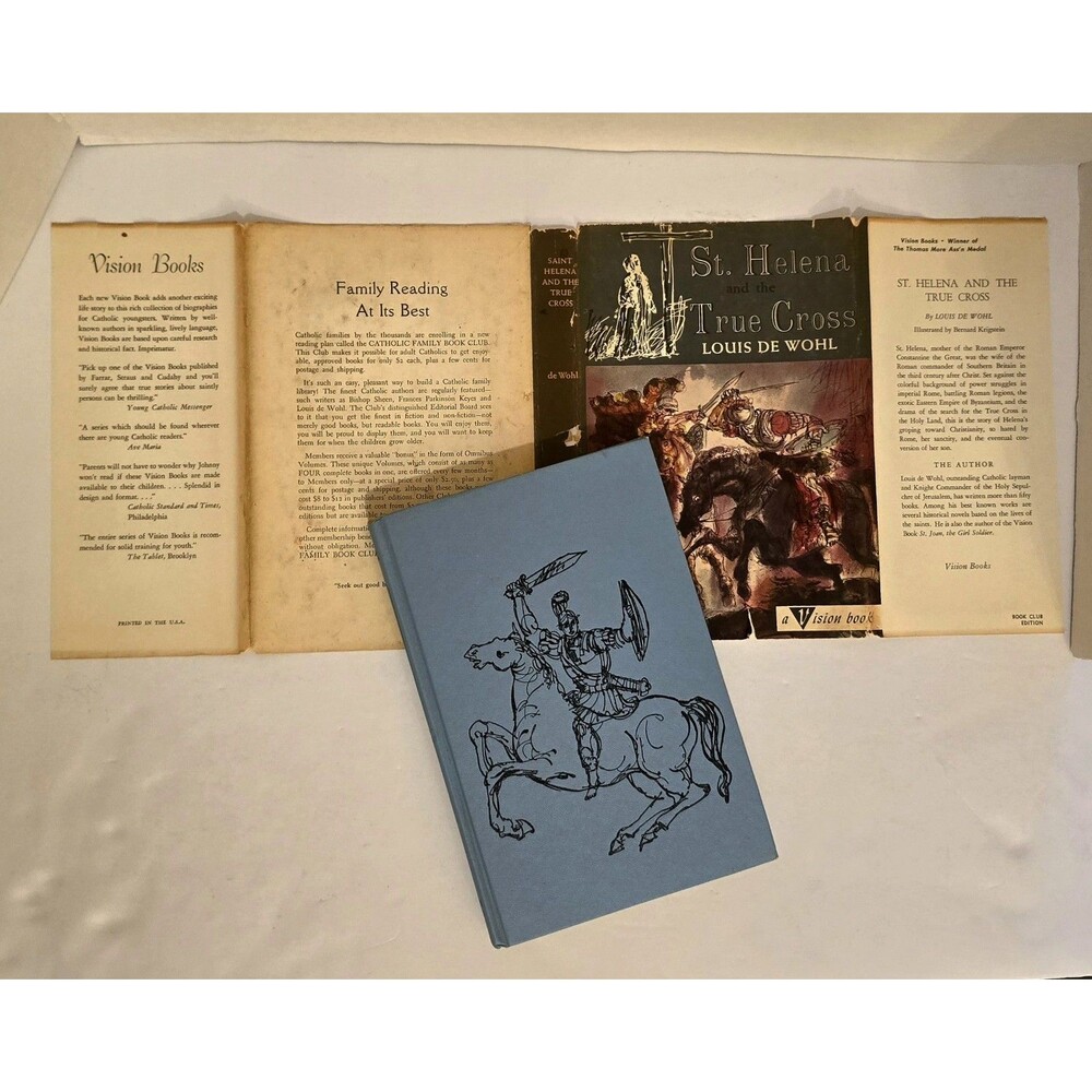 St. Helena and the True Cross - Louis De Wohl 1958 HCDJ Vision book First Edit